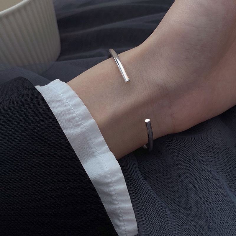 ❤zheting❤ 925 Silver Smiling Letter Women's Bracelet