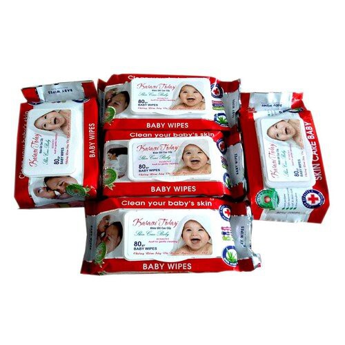 3 bịch khăn giấy ướt  vệ sinh cho bé Mommy baby  80gr , không dị ứng với da em bé,vệ sinh sạch sẽ,mùi thơm dễ chịu