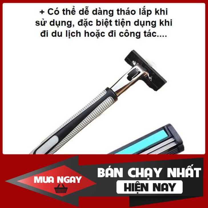 Bộ cạo râu 38 món - Bộ Dao Cạo Râu Cao Cấp 38 Món (1 Dao Cạo + 36 Lưỡi + 1 Tuýp Kem Cạo)