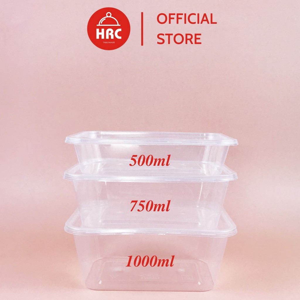 Combo 10 hộp nhựa đựng thực phẩm, hộp nhựa đựng thức ăn chữ nhật - tròn có nắp, hộp nhựa Song Long dùng được trong lò vi