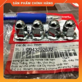 Bộ 4 ốc bắt nắp đầu quylat Dream, Wave, Future 7 ly Honda