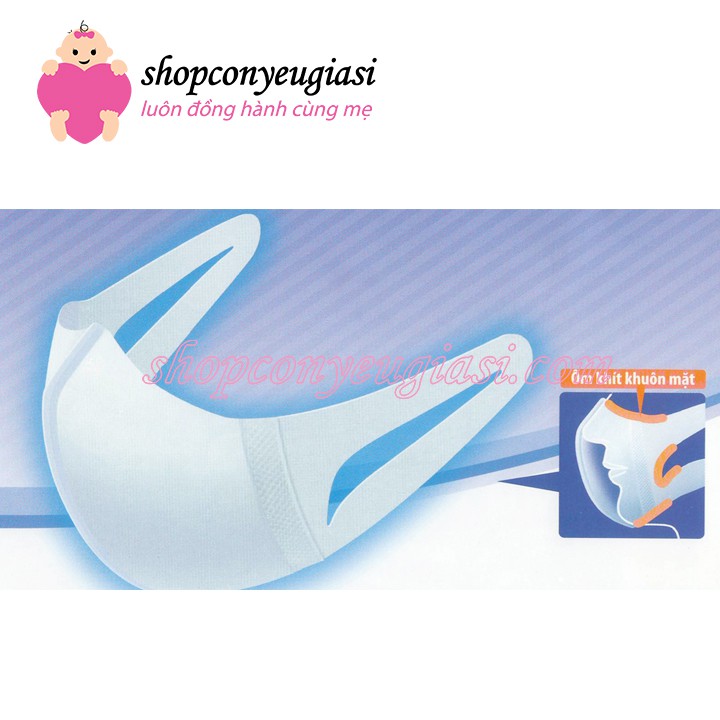 [Hộp] Khẩu Trang Unicharm 3D Mask Superfit Ngăn Khói Bụi 48 Gói/Hộp