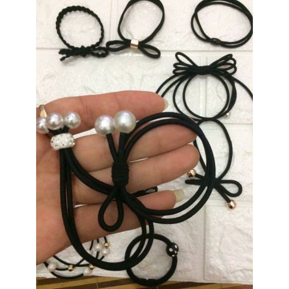 Hộp Chun Buộc Tóc Siêu Xinh 12 Chiếc