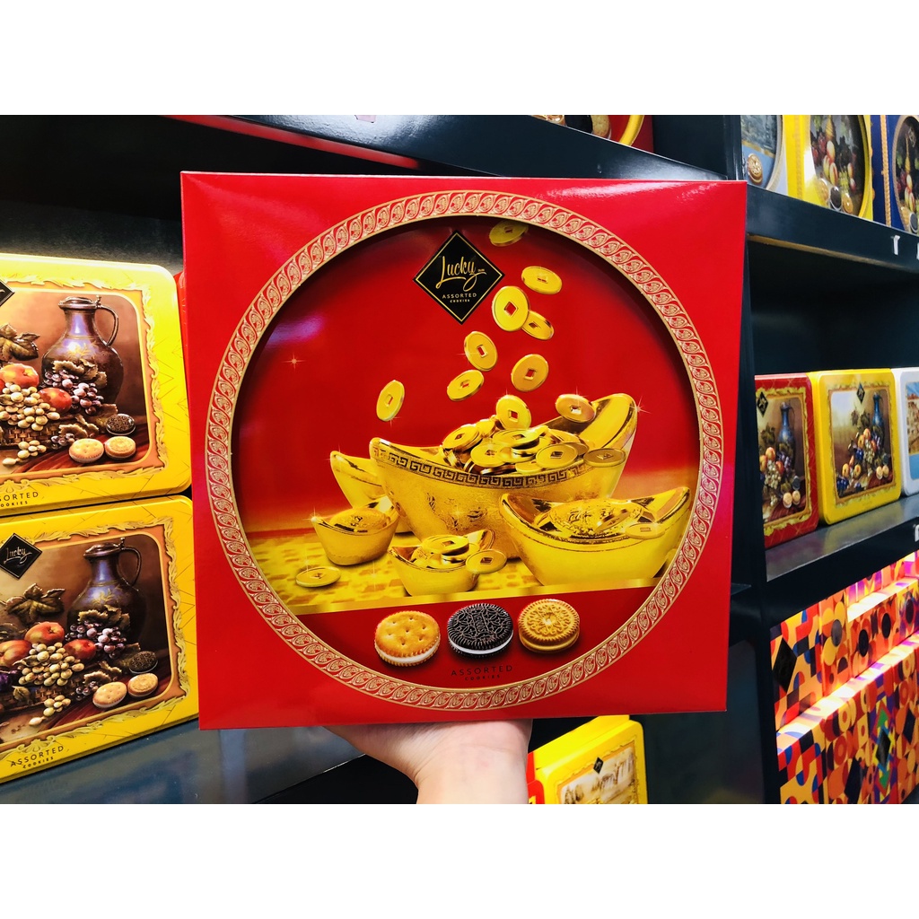 Bánh nhập khẩu thái lan Lucky Assorted tròn 310g