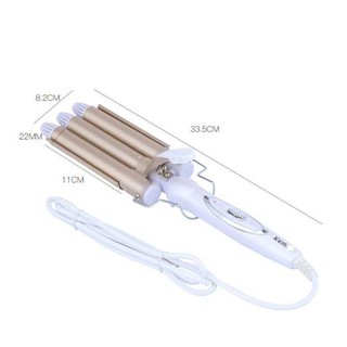 Máy Uốn Tóc 3 Trục Kemei 1010