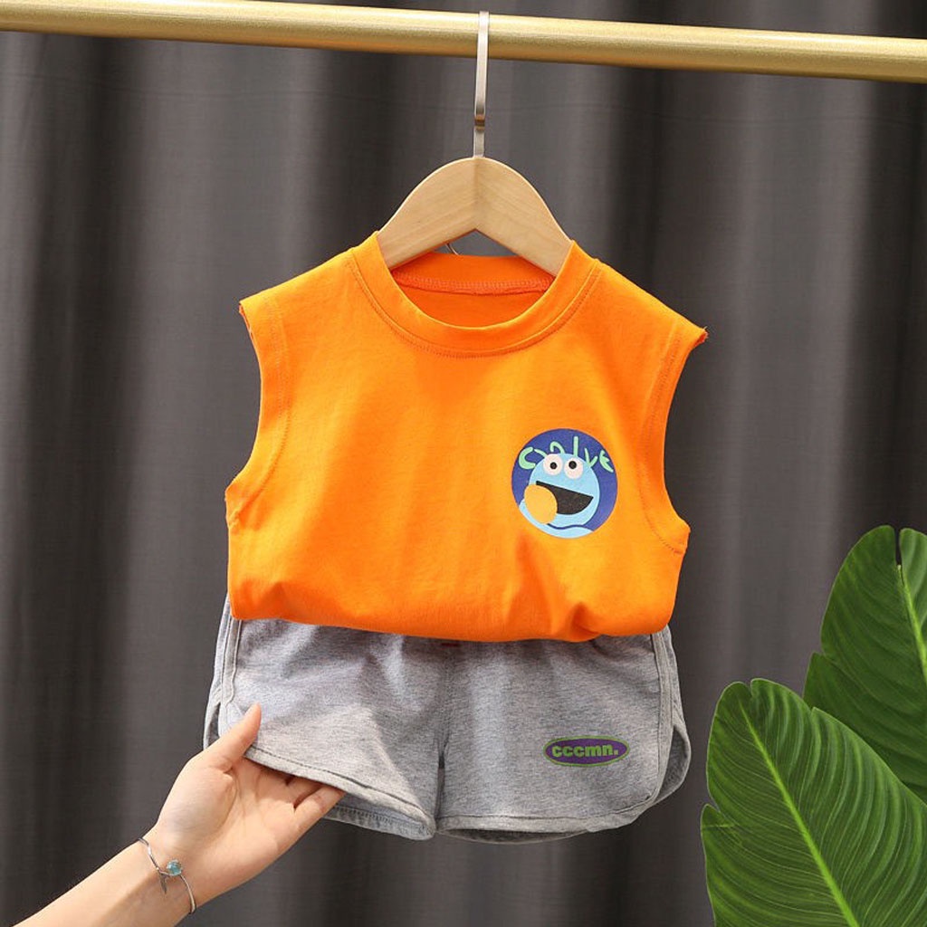 Bộ Sát Nách Bé Trai, Bộ Cộc Tay Cho Bé In Chữ MNOSTRE Cho Bé Trai, Bé Gái Từ 7-25kg - LILA KIDS
