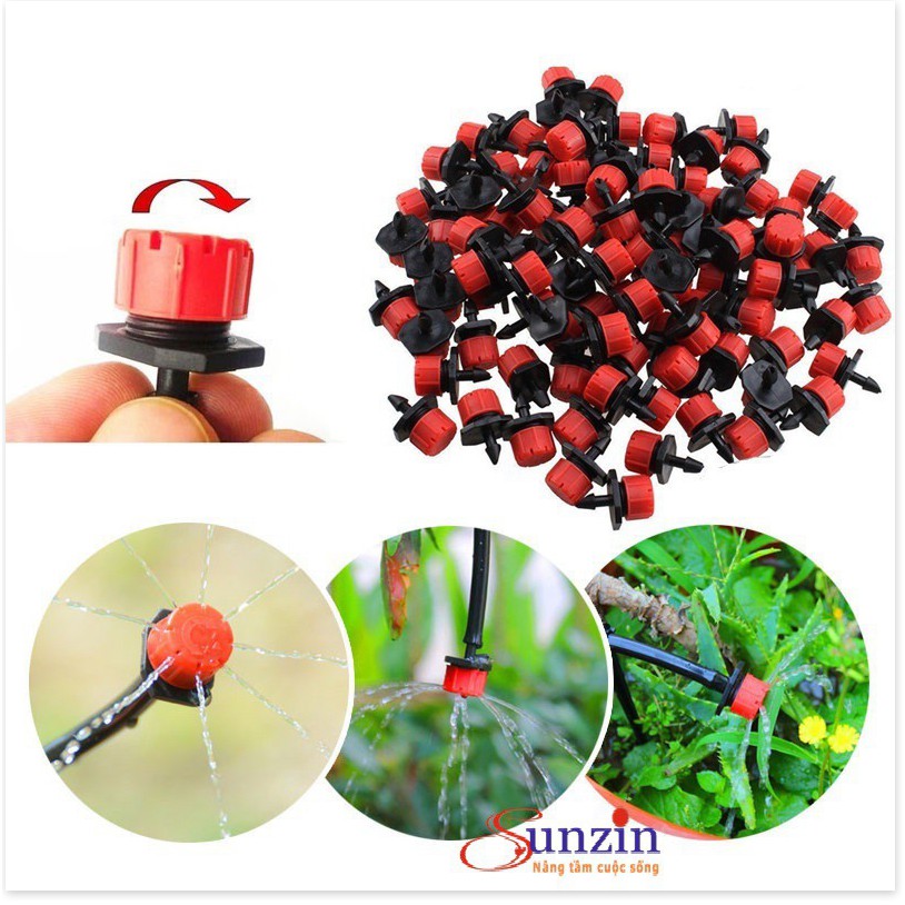 Bộ kit tưới cây, tưới rau 20 đầu phun, độ dài dây 10 mét