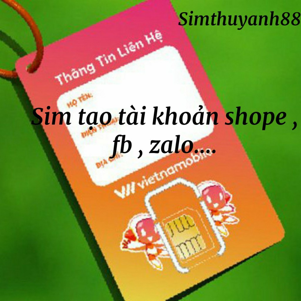 COMBO 10 Sim VNMB nghe gọi tạo tài khoản shope,lzd,fb,zl....