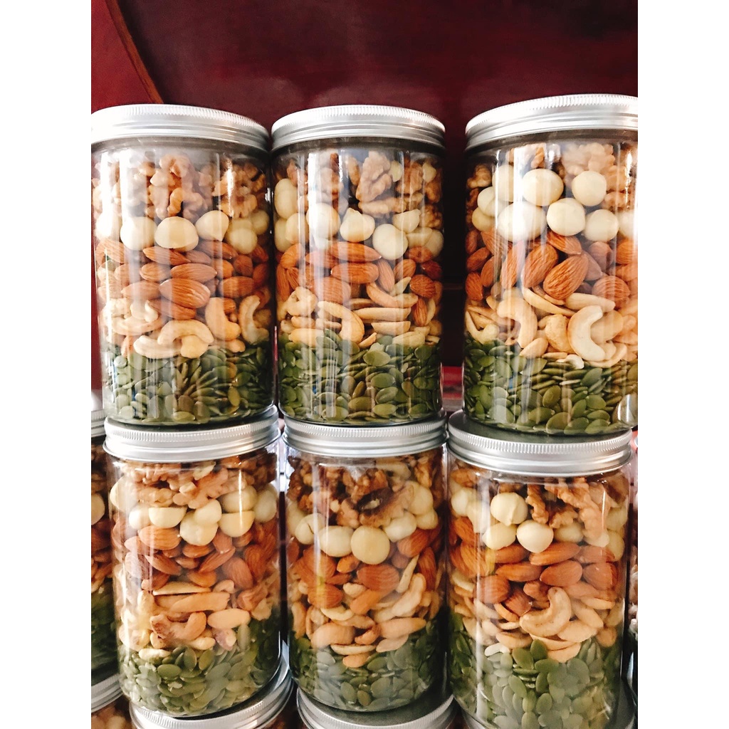 Mix 6 loại hạt và quả sấy nguyên vị/ khách đặt mới sấy