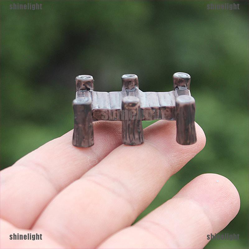 Mô Hình Cây Cầu Gỗ Mini Bằng Nhựa resin Độc Đáo