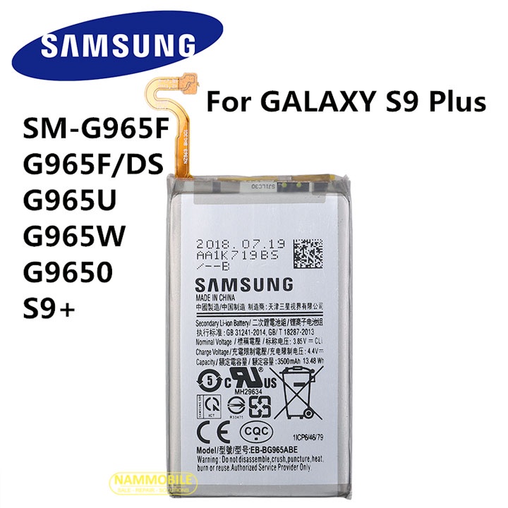 Pin Samsung S9 PLUS SM-G965 G9650 G965F EB-BG965ABE 3500mAhZin + Tặng Keo dán Pin + FreeShip