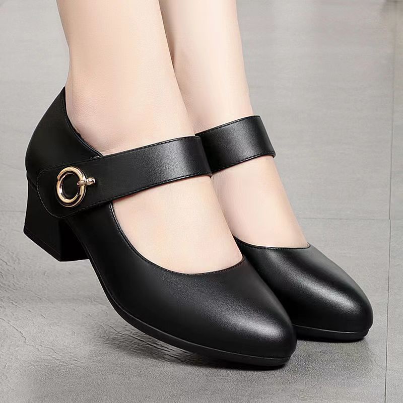 Giày Búp Bê Mary Jane Da Mềm Mũi Tròn Thời Trang Xuân Thu 2022 3.5cm Cho Nữ