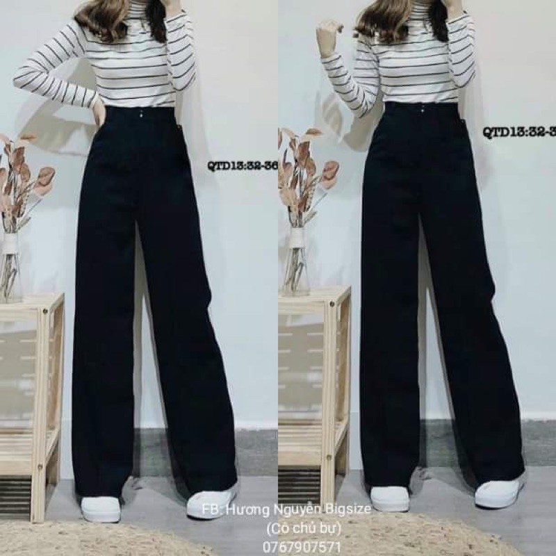 55-90kg [Ảnh thật] Bigsize QUẦN SUÔNG CHÂN DÀI THẦN THÁNH