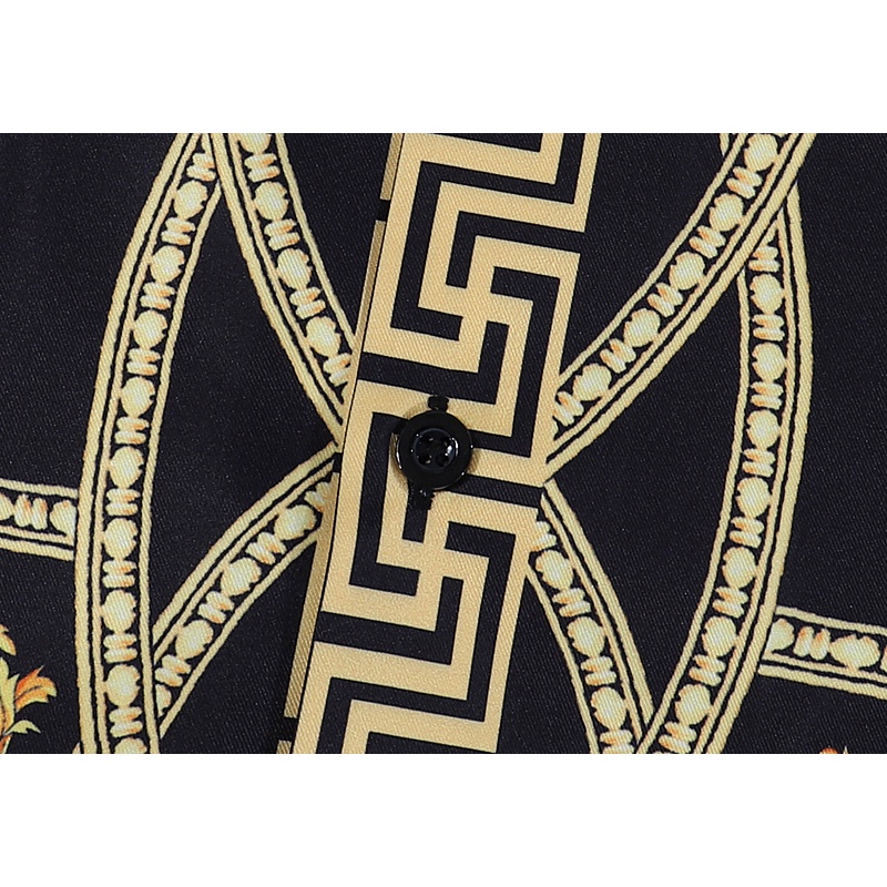 Áo Thun Tay Ngắn Chất Liệu cotton In Họa Tiết Versace Thời Trang