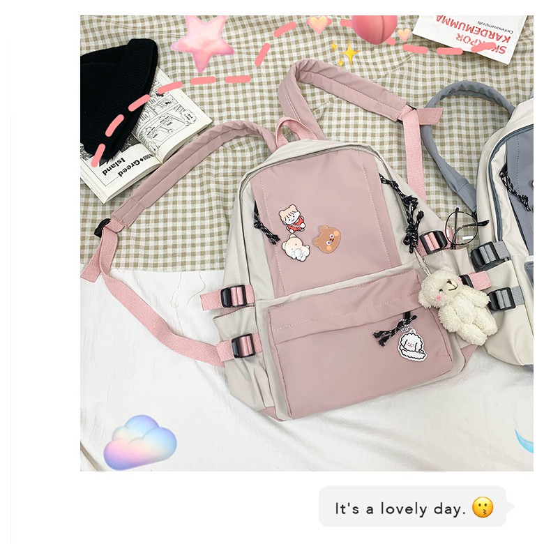 Sẵn - Balo ulzzang siêu xinh đủ màu back to school