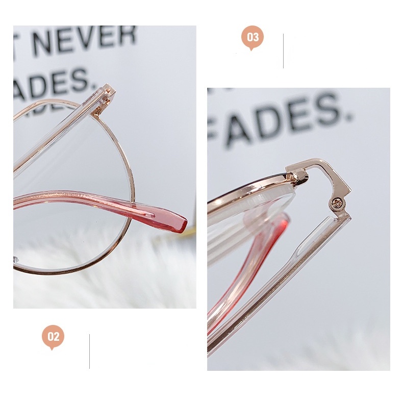 Kính cận thị thời trang 0 ° -6.00 độ dành cho nam và nữ với tròng kính có thể tháo rời kính chống ánh sáng xanh