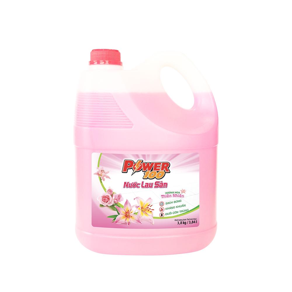 Nước lau sàn POWER100 Hương Hoa Thiên Nhiên 3.8kg