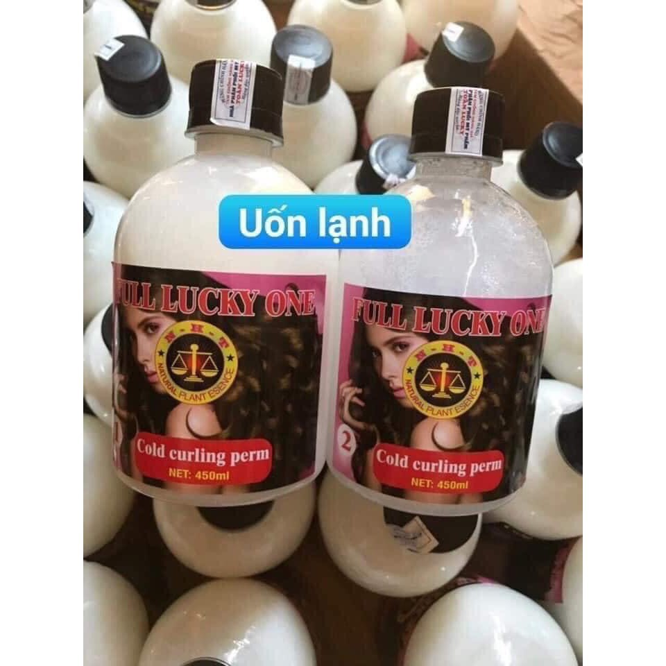 [ Hàng Chuẩn Đẹp] Cặp Thuốc Uốn Lạnh Full Lucky One ( Chai 450ML *2 )