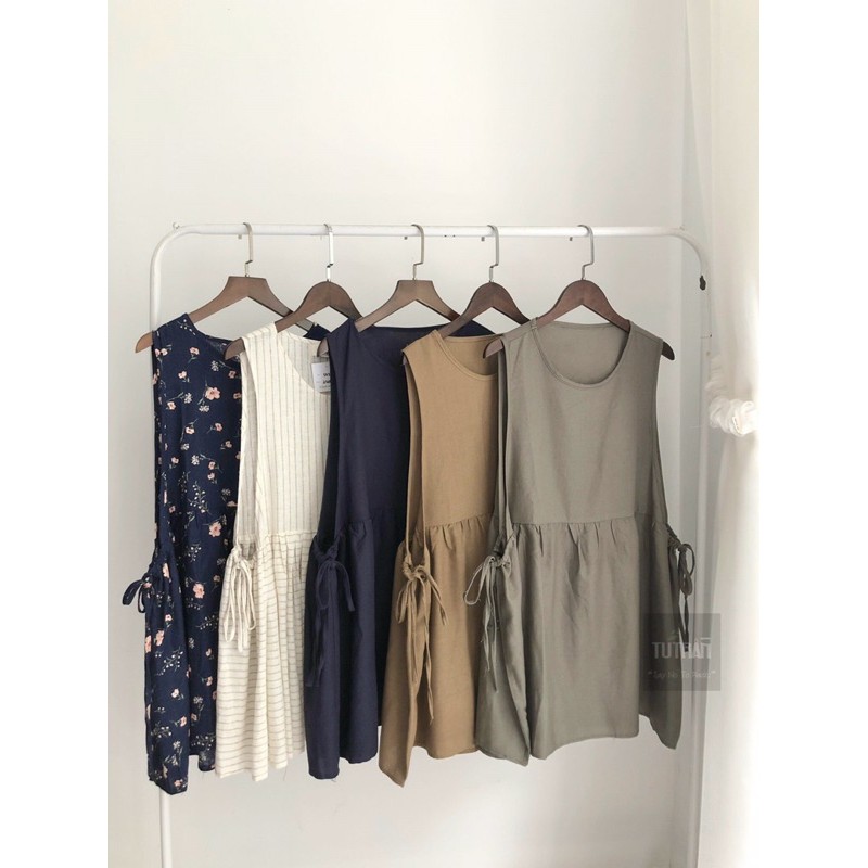 Áo Tanktop babydoll linen