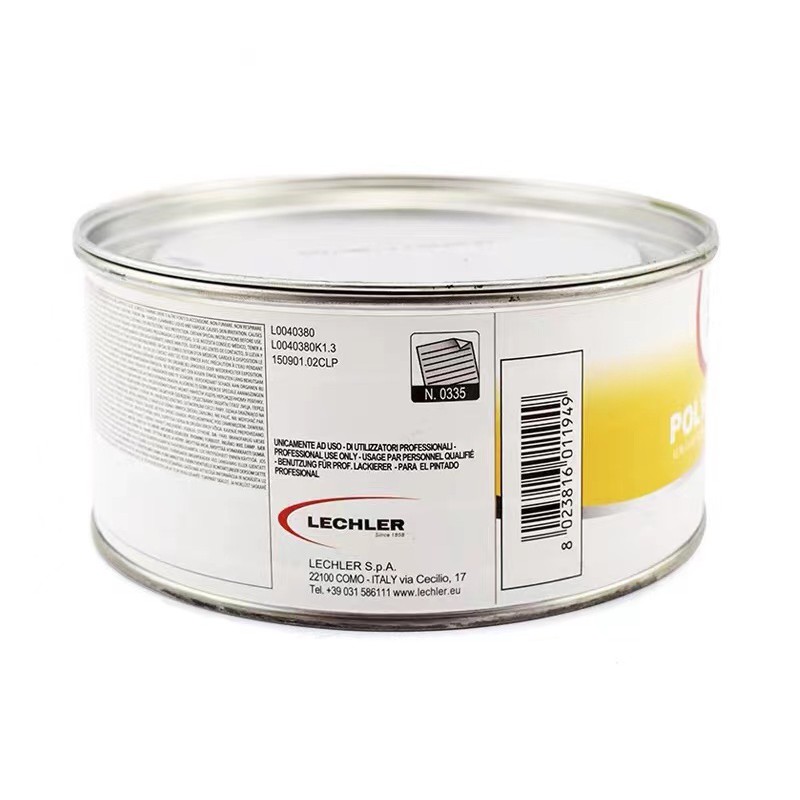 Bột bả ma tít LECHLER 04380 chịu nhiệt 480 độ dành cho sơn tĩnh điện / Bột trám chét/ Universal Polyester Putty