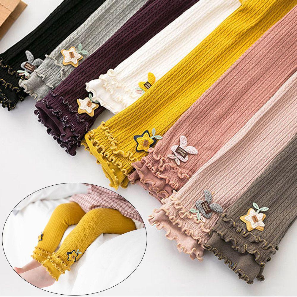 Quần Tất Cotton Có Gân Dành Cho Bé Gái 1 Tuổi