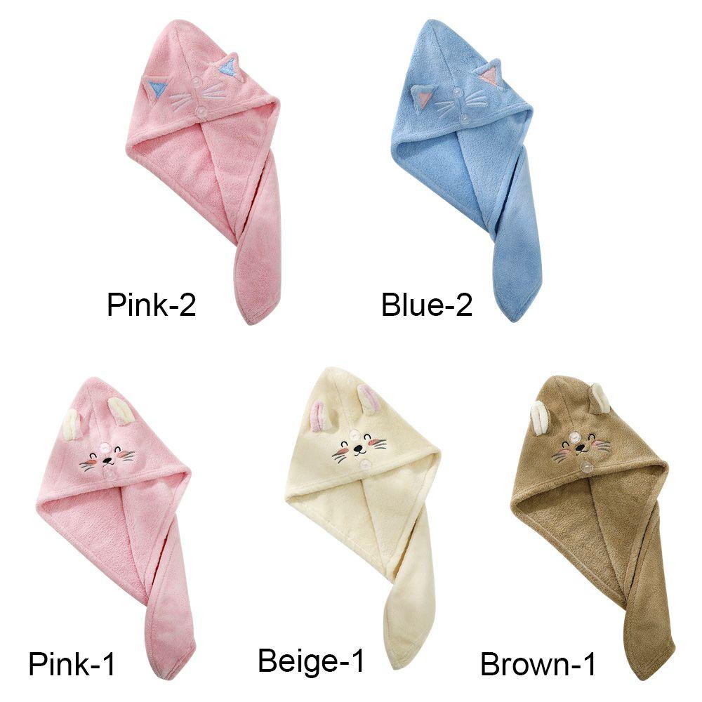 Khăn Quấn Khô Tóc Bằng Nỉ Mềm Mại Tiện Dụng