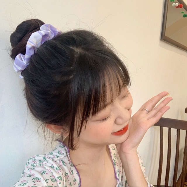 Cột tóc vải Scrunchies nhiều họa tiết