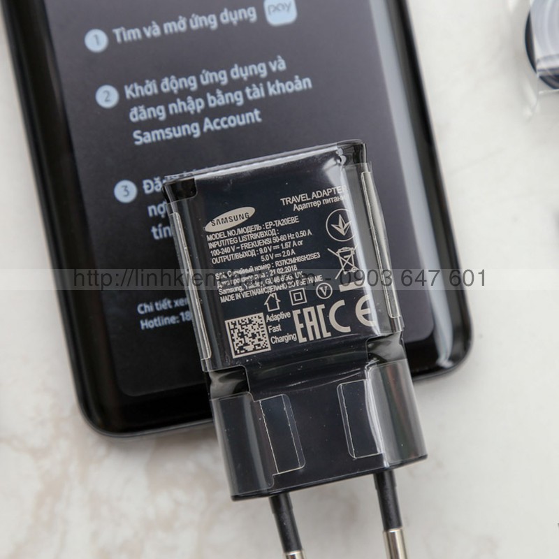 Củ sạc Nhanh Samsung EP-TA20EBE Adaptive Fast Charging Zin - Made in Việt Nam