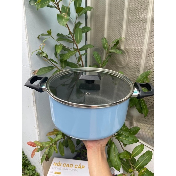 Nồi EASY cook hợp kim nhôm chống dính vân đá đáy từ kímcook 24cm