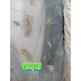 Vải lưới ren 3d siêu xinh