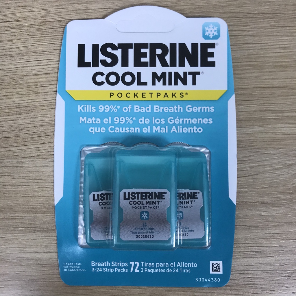 Miếng Ngậm Thơm Miệng LISTERINE Vỉ ngậm thơm miệng Cool Mint /keo lá thơm miệng Cool Heat/Freshburs /Xịt thơm miệng