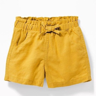 Quần short bé gái linen