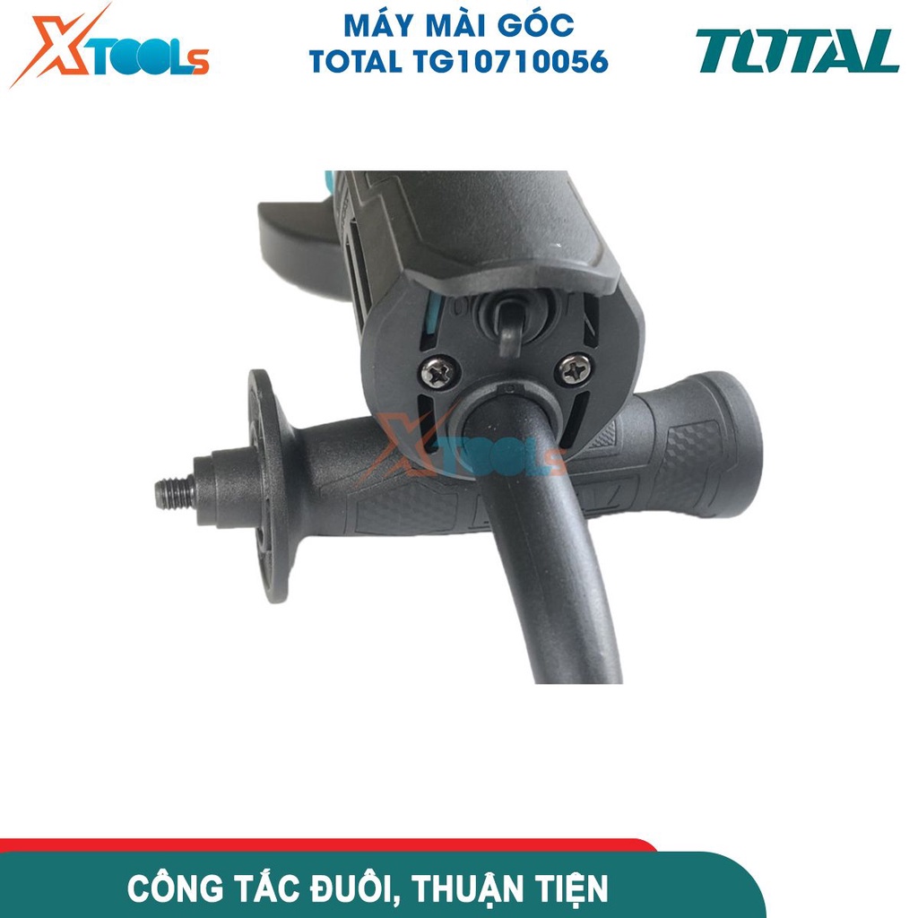 Máy mài cầm tay 750W TOTAL TG10710056 (công tắc đuôi), trục chính M10, đường kính đĩa mài 100mm [CHÍNH HÃNG][XTOOLS]