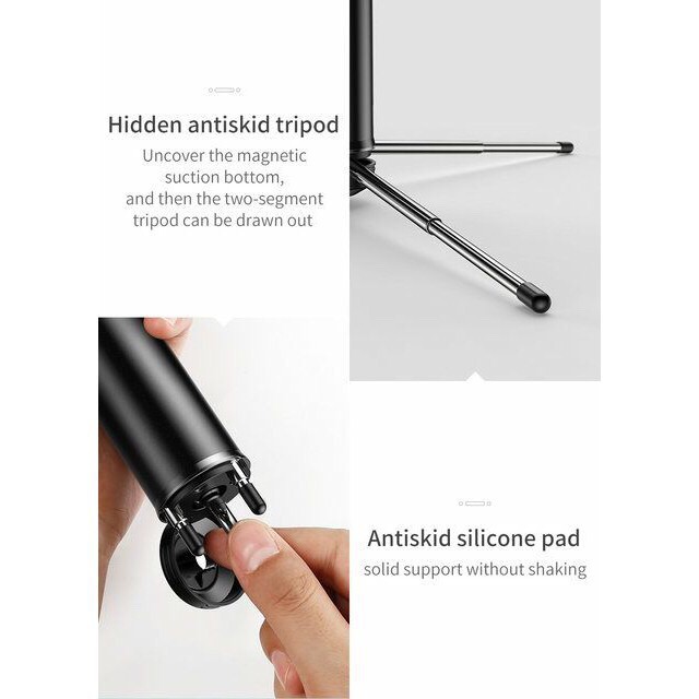 Gậy chụp hình tự sướng/livestream tích hợp tripod xếp gọn Baseus Fully Folding Selfie Stick