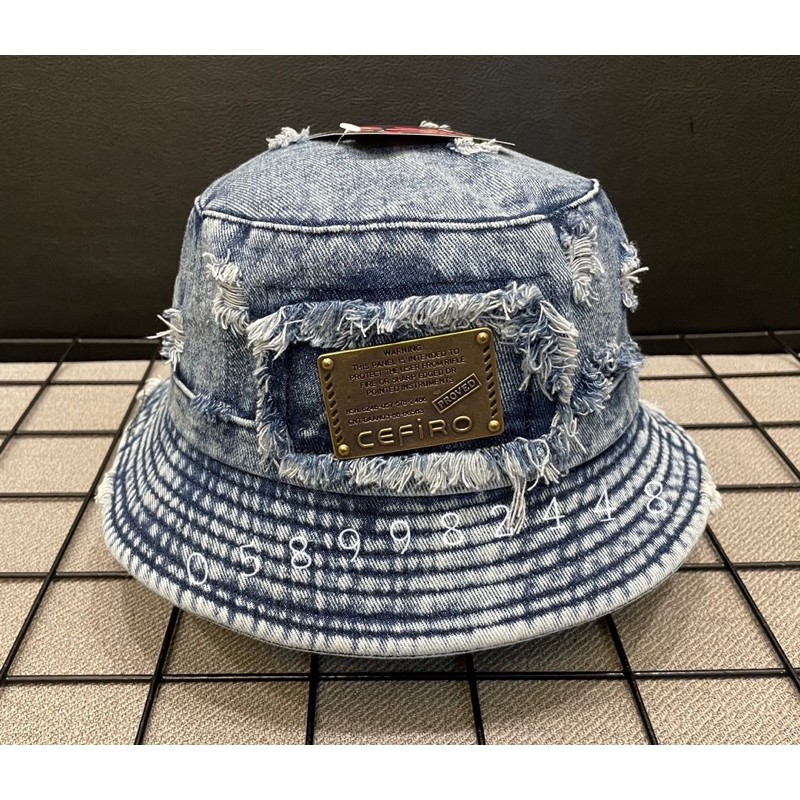 NÓN TAI BÈO JEANS MẠC SẮT