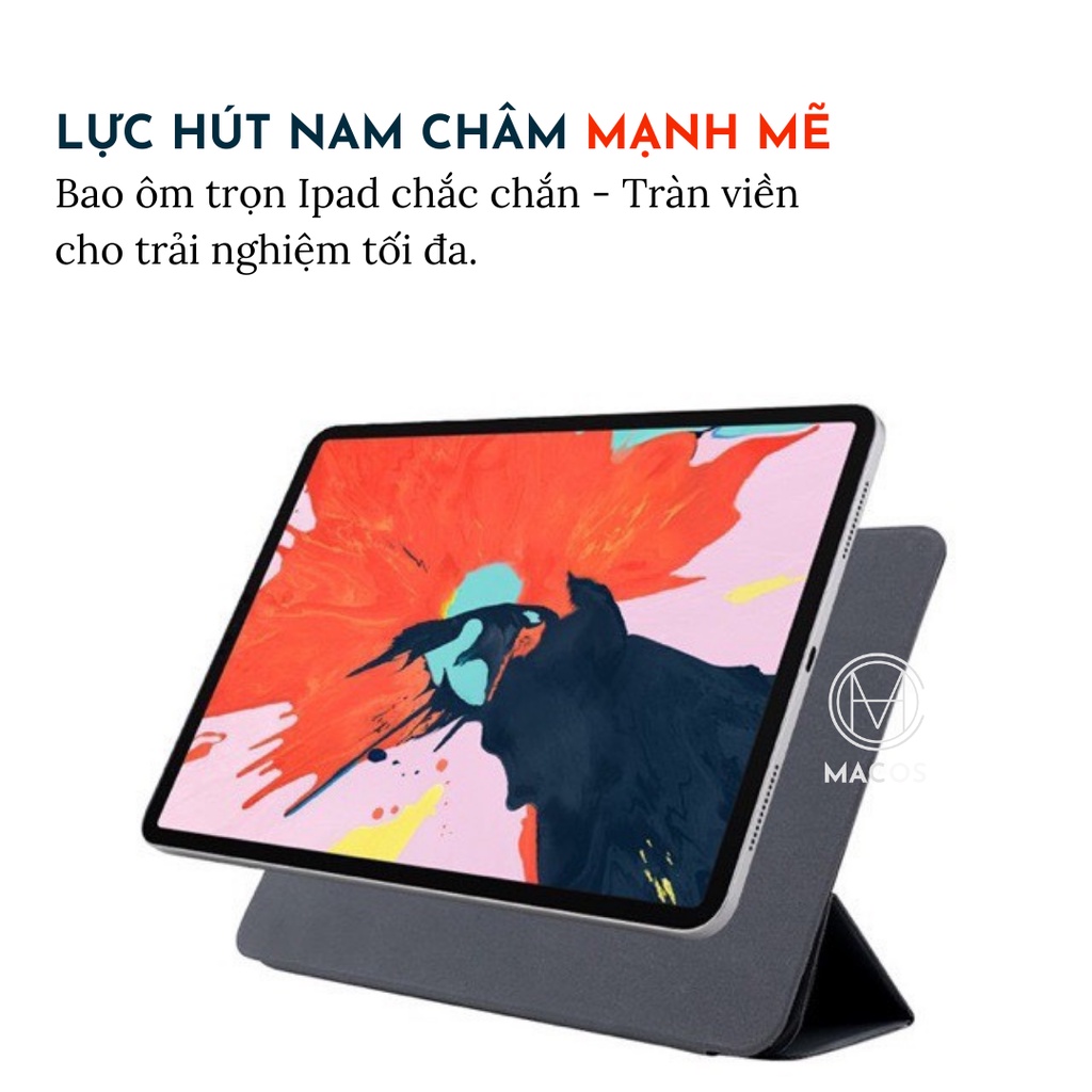 Bao da iPad Pro Magneto Tràn Viền siêu chắc cho cảm giác như không dùng ốp ipad pro 11, air 4 10.9,12.9 inch (AB03)