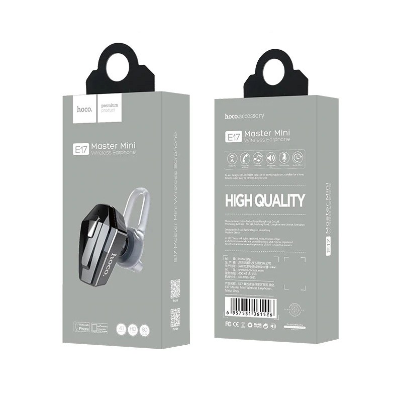 Tai nghe Bluetooth Hoco E17 Master Mini Chính Hãng - Giá Rẻ - Bảo hành 12 tháng