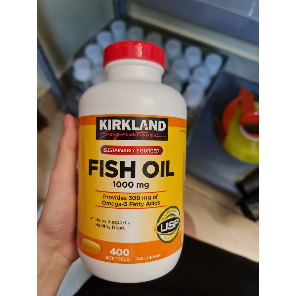 |LimiUS order| Viên Uống Dầu Cá Kirkland Signature Omega 3 Fish Oil 1000mg (400 Viên)