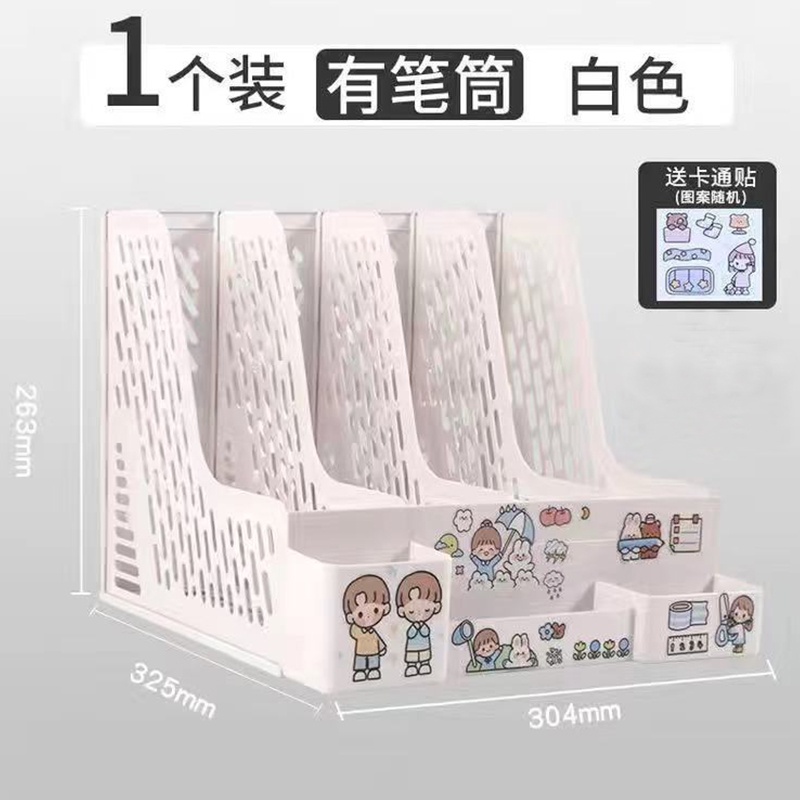 Khay Kệ Đựng Tài Liệu Văn Phòng 4 Ngăn Xinh Xắn Giá Đựng Sách Để Bàn Decor Bàn Học Kệ Đựng Sách Để Bàn