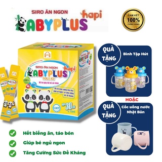 Siro ăn ngon babyplus chính hãng - siro baby plus giúp bé ăn ngon ngủ ngon tiêu hoá tốt - hộp 30 gói
