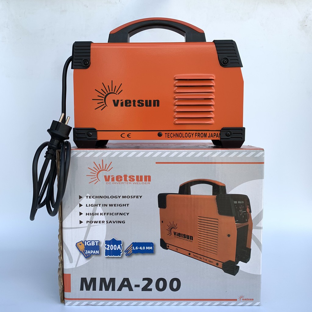 máy hàn vietsun mma200 hàng công ty chính hãng, máy hàn mini, máy hàn que, máy hàn, máy hàn điện,