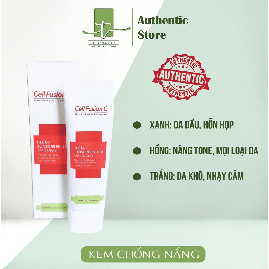 Kem Chống Nắng Cell Fusion C Toning Sunscreen 100