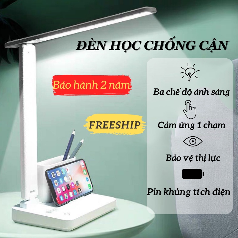 Đèn Bàn, Đèn Học, Làm Việc Có Ống Bút Dễ Dàng Tháo Rời, Ánh Sáng Bảo Vệ Thị Lực COCA T