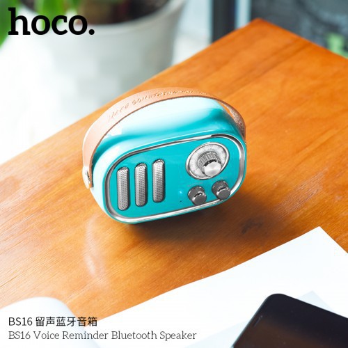 Loa Bluetooth Hoco BS16 có hỗ trợ thẻ nhớ phối hợp kiểu dáng cổ điển và hiện đại đẹp sang trọng âm thanh chất lượng