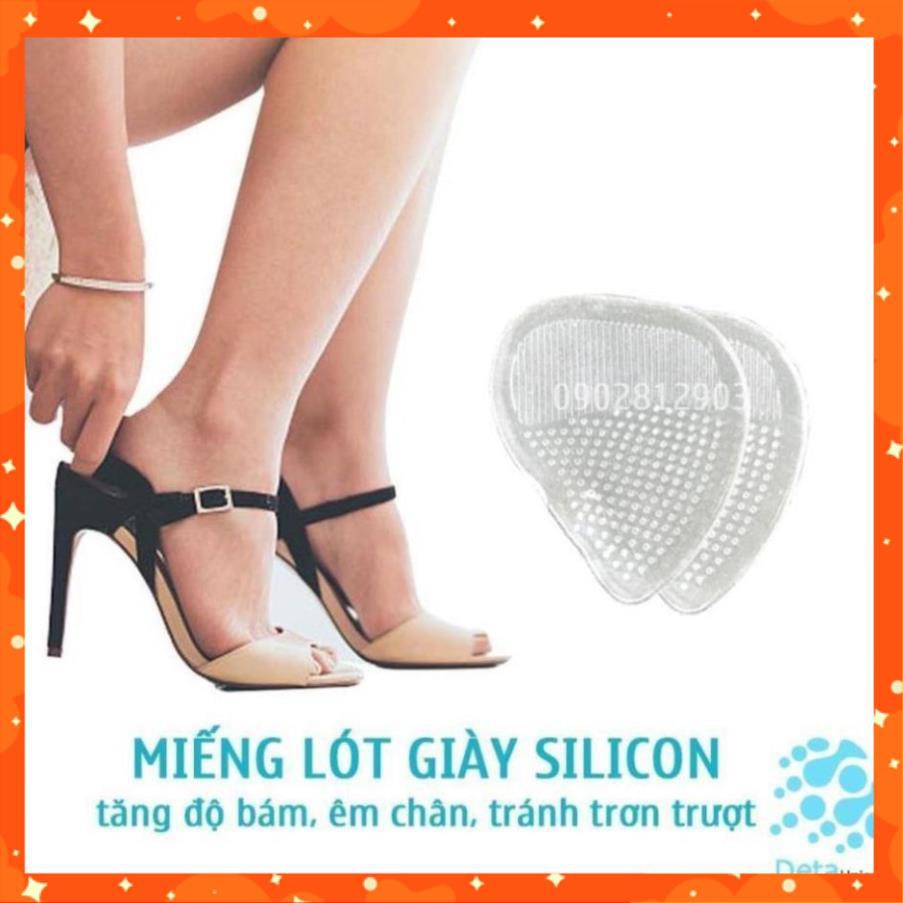 Bộ combo 6 Miếng lót giày silicon nữ êm chân giúp khắc phục rộng size giày cao gót
