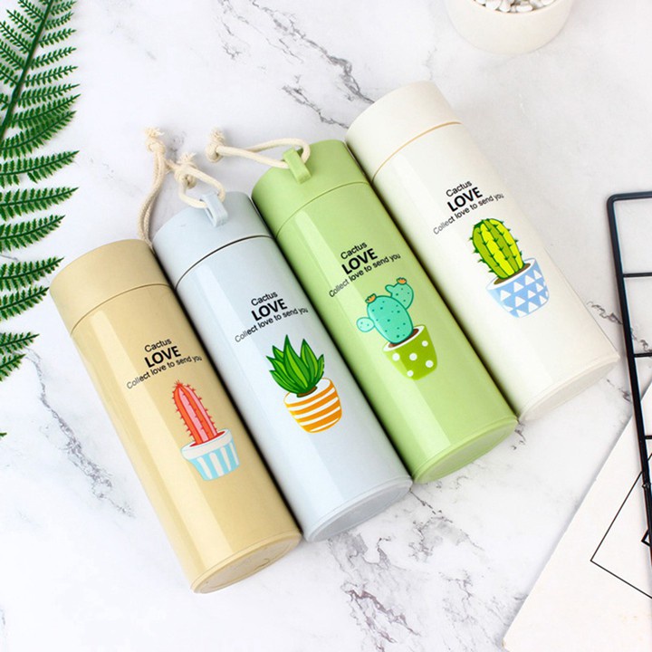 Bình Giữ Nhiệt Hoạt Hình Cây Xương Rồng