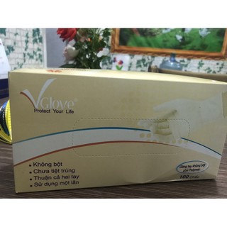 Thung Găng tay y tế không bột Vglove phủ polymer (thùng 10 hộp)