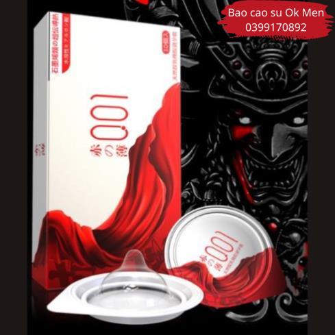 Bao Cao Su OLO 001 SAMURAI Trắng, BCS Siêu Mỏng, Trơn, Truyền Nhiệt Cao Cấp Hộp 10BCS