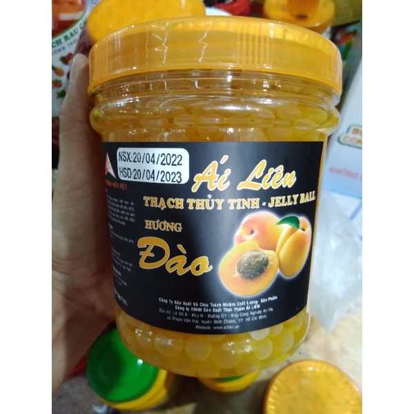 Thạch thủy tinh Ái Liên topping cho trà sữa