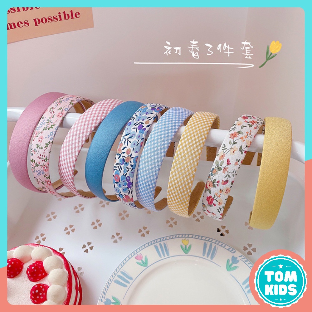 Bờm tóc vải bản to nhiều màu cài tóc hàn quốc đáng yêu cho nữ mã PK-026